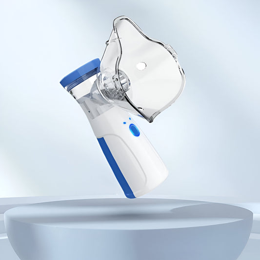 Mini nano mist facial steamer with mask for skin and breath hydration